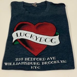 Lucky Dog- New York dive bar logo T-Shirt
